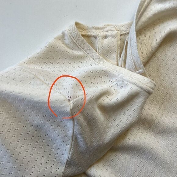 Twothirds Pointelle Henley Tee Small - Picture 9 of 9